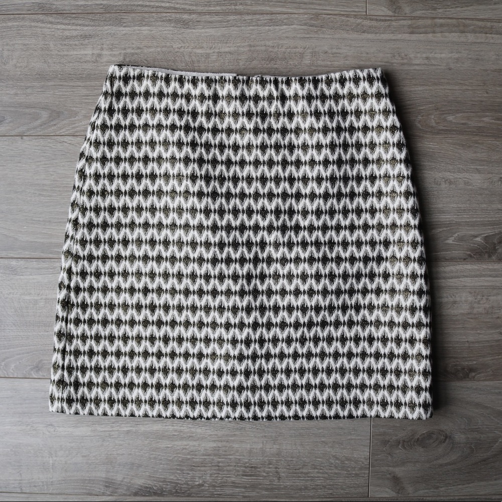 Loft Gold Mini Skirt